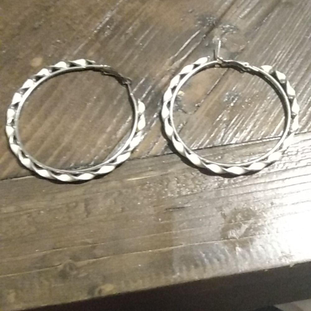 Vintage spiral hoops free with purchase